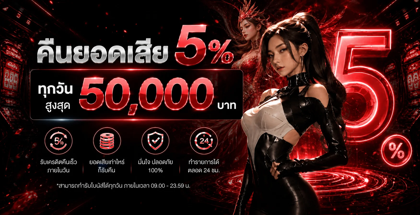 โปรโมชั่นคืนยอดเสีย ALOT24 พร้อมเงื่อนไขรายวัน
